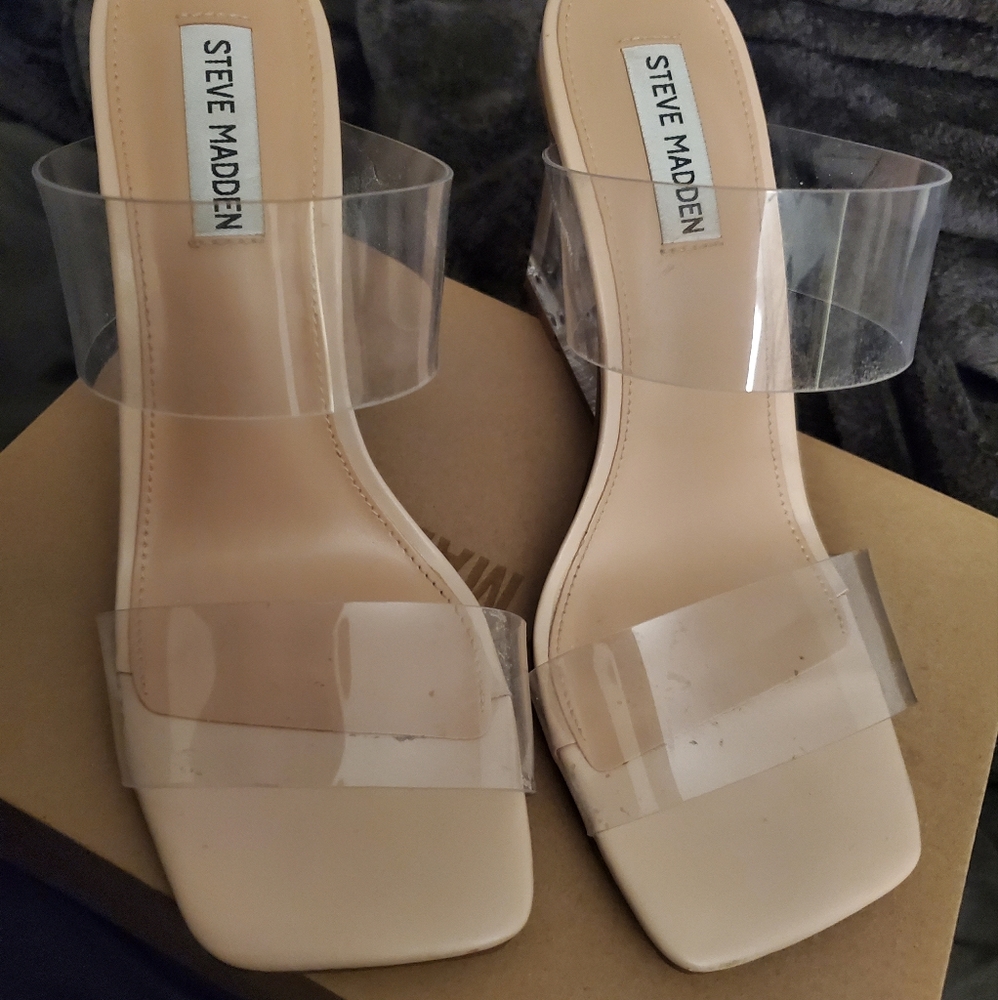 Steve Madden Clear Wedges